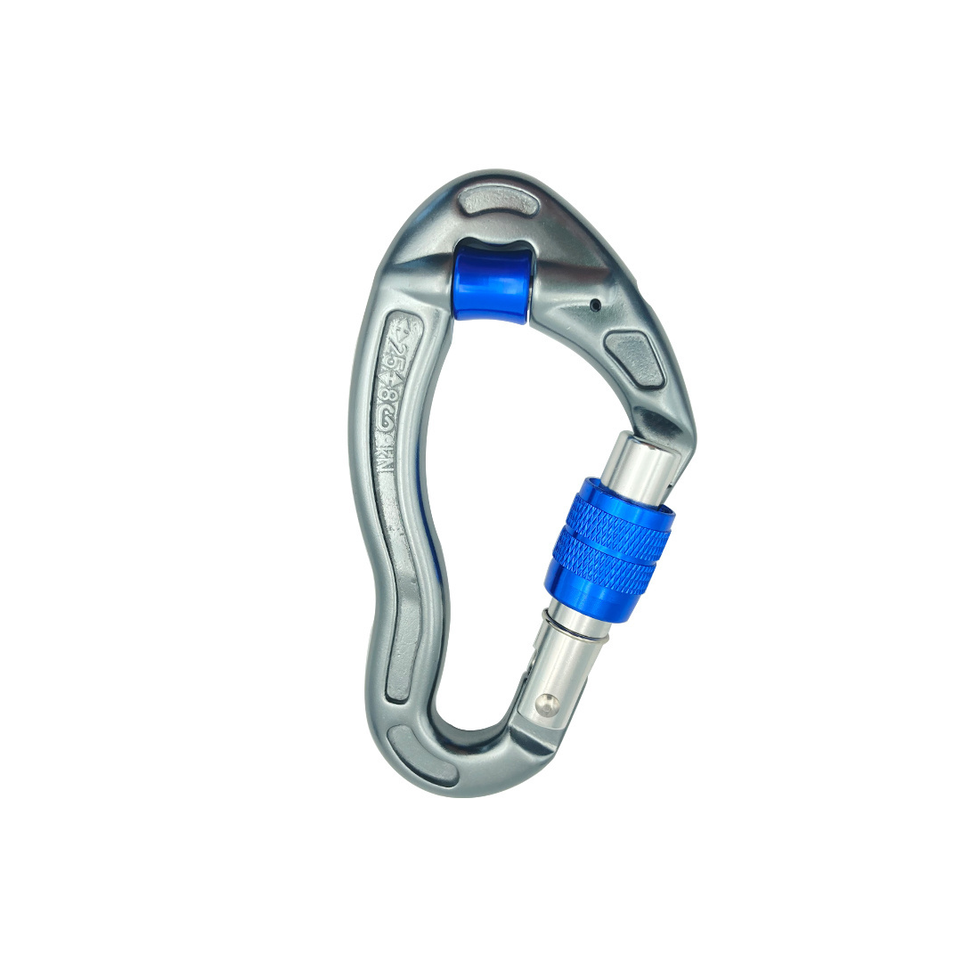 New Aviation Aluminium Carabiner quickdraws 30KN D-Shape Climbing Carabiner Autolocking