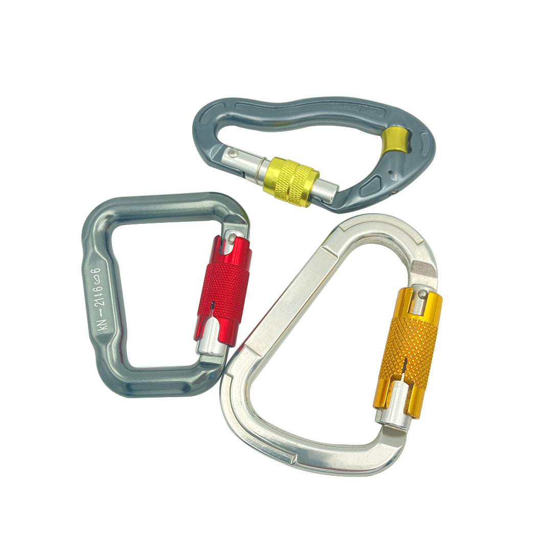 New Aviation Aluminium Carabiner quickdraws 30KN D-Shape Climbing Carabiner Autolocking