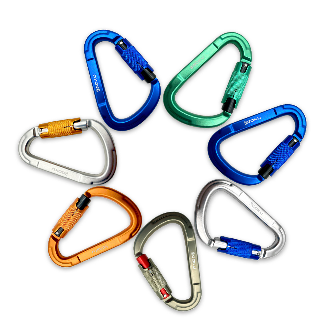 2023 New Aviation Aluminium Carabiner Quickdraws 30kn D-shape Climbing Carabiner Autolocking