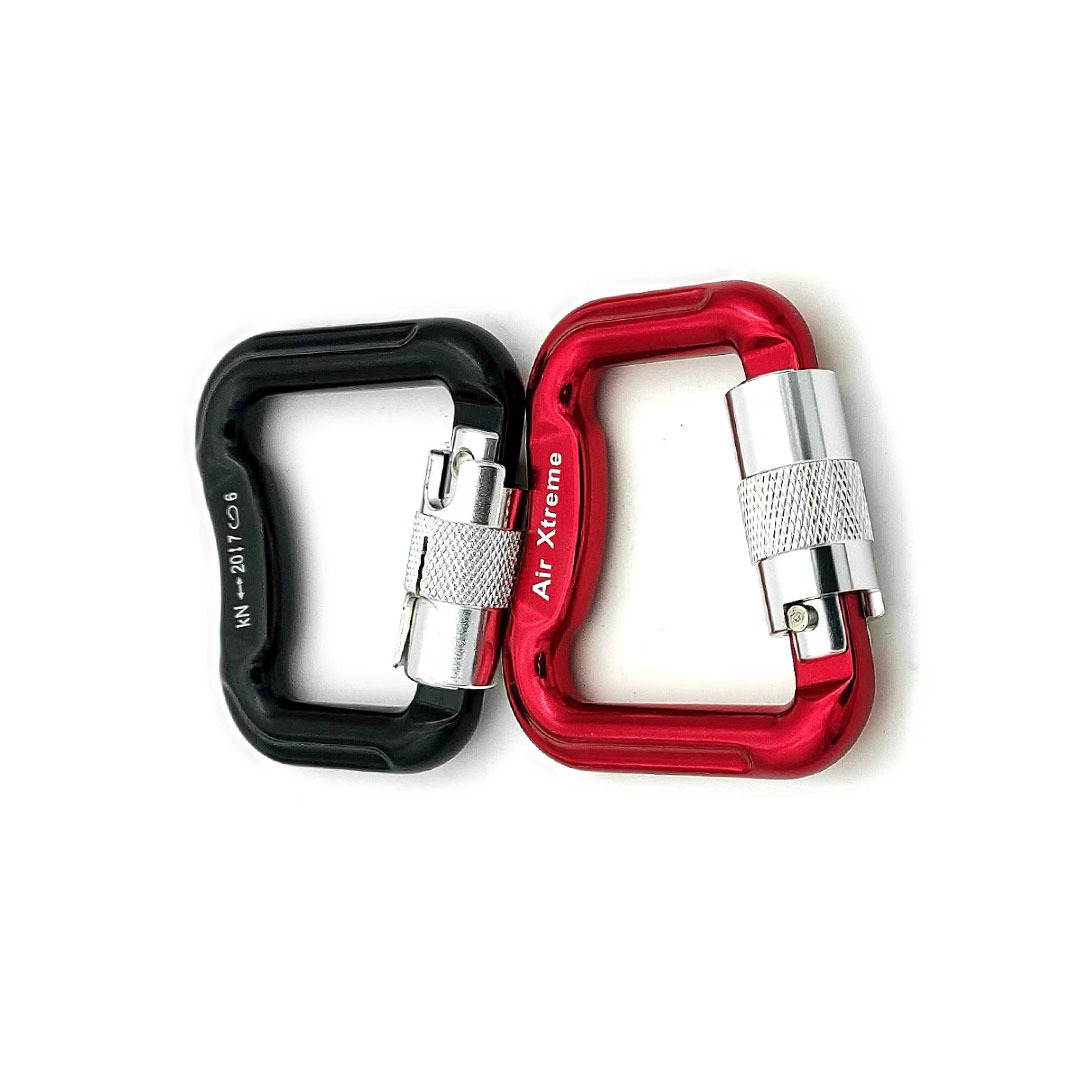 New Aviation Aluminium Carabiner quickdraws 30KN D-Shape Climbing Carabiner Autolocking