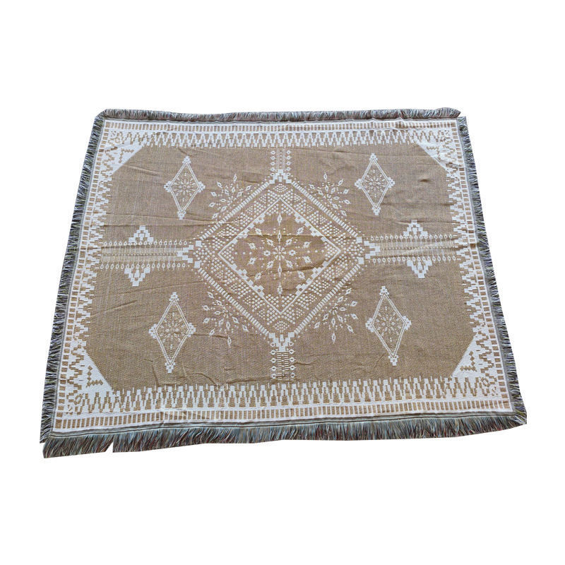 Hotsale  custom  woven tapestry low moq  throw winter season and rectangular shape native style  sofa blanket