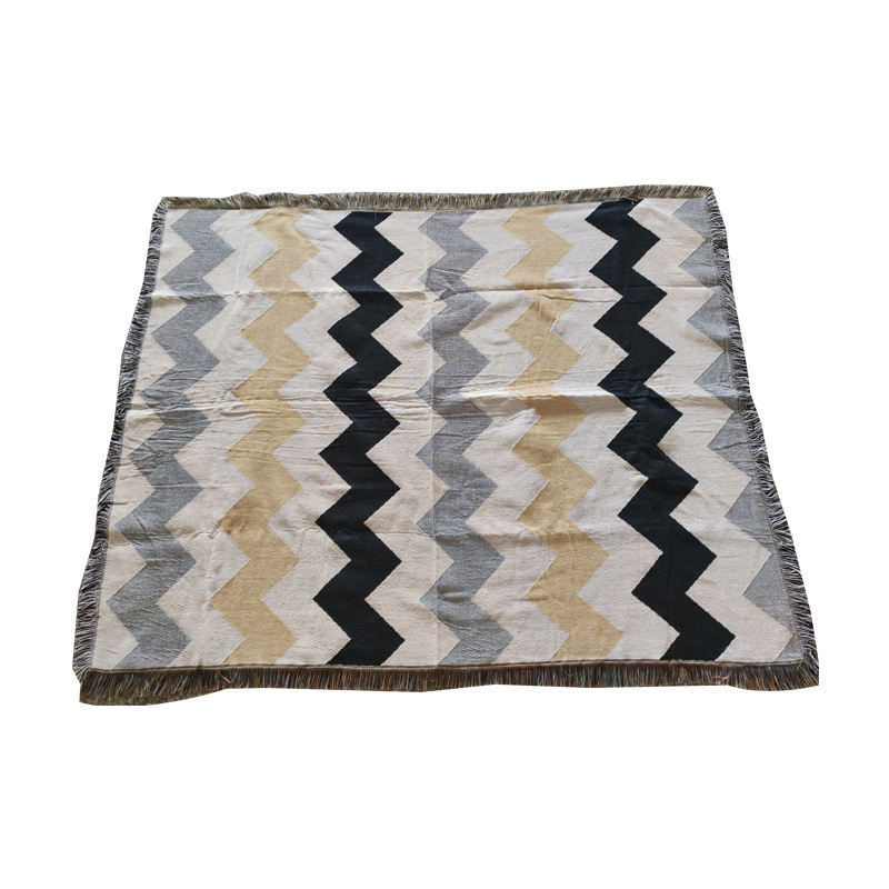 Hotsale  custom  woven tapestry low moq  throw winter season and rectangular shape native style  sofa blanket