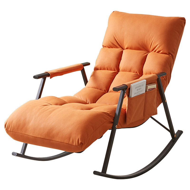 Hot Sale Lounge Rocking Chair Can Lie and Sleep Lazy Sofa Adjustable Lounge Chair for Balcony Living Room