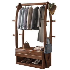 Modern Entry Shoe Cabinet Porch Cabinet Multi-functional Shoe Rack Storage Shelf with Coat Racks