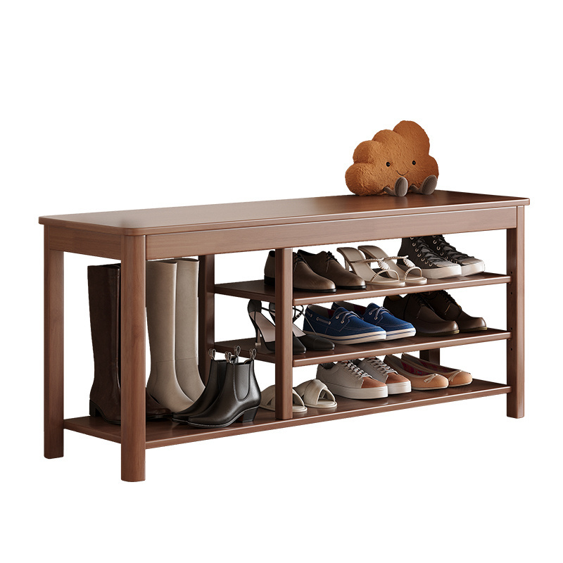 Factory Direct Entryway Shoe Racks Bench Wooden Shoe Cabinet with Seat Organizer Storage for Shoes