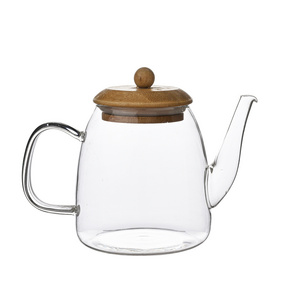 Heat Resistant Glass Teapot with Infuser Manufacturers Wholesale Pot with Lid and Handle