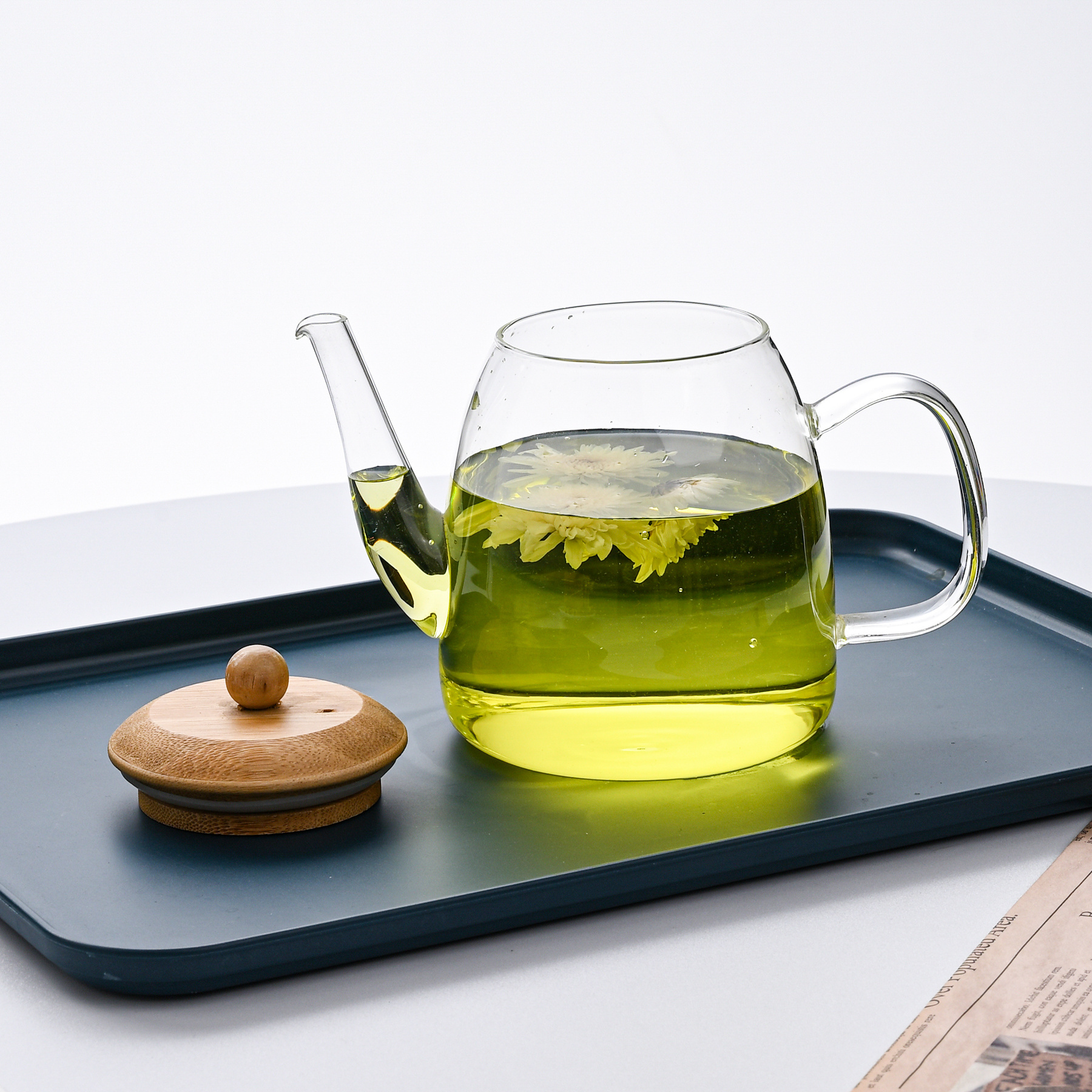 Heat Resistant Glass Teapot with Infuser Manufacturers Wholesale Pot with Lid and Handle