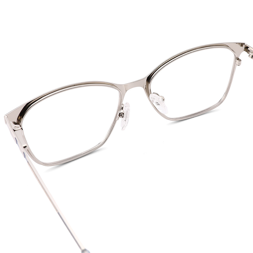 MLH078 Latest special design fashion double colors metal glasses frames wholesale eyeglasses frame for women