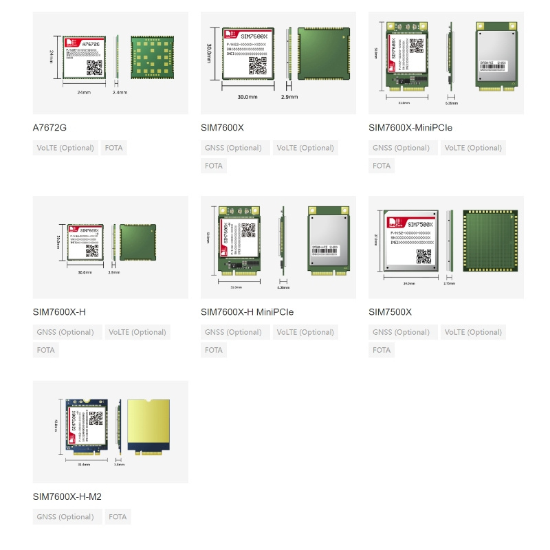 SIMCOM SIM7230E Multi-Band LTE/UMTS/3G/GSM Module SIM7320 Cellular Module Evaluation Development Board SIM7230E PCIe