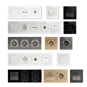 MVAVA premium vintage switch retro PC panel multi-function european 2-socket servers electrical wall switches and socket usb