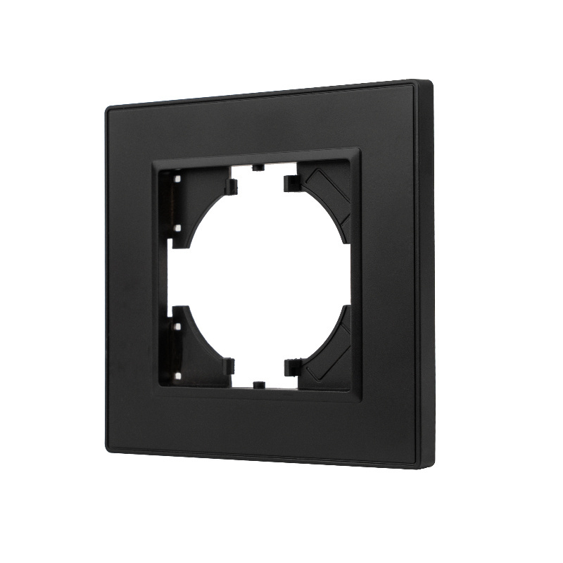 MVAVA europe luxury 3 gang 2 way black pc panel electric switch board light switch cover wall power light switch for office