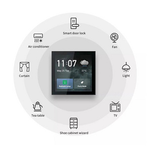 Mvava Wall Central Control Touch Switch Panel Zigbee Hub Gateway 4 Inch Tuya Alexa Arabic Home Automation System Smart Solution