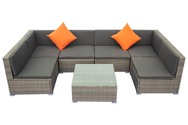 PE RATTAN WICKER GARDEN FURNITURE SOFA SET/ BAR SET 2