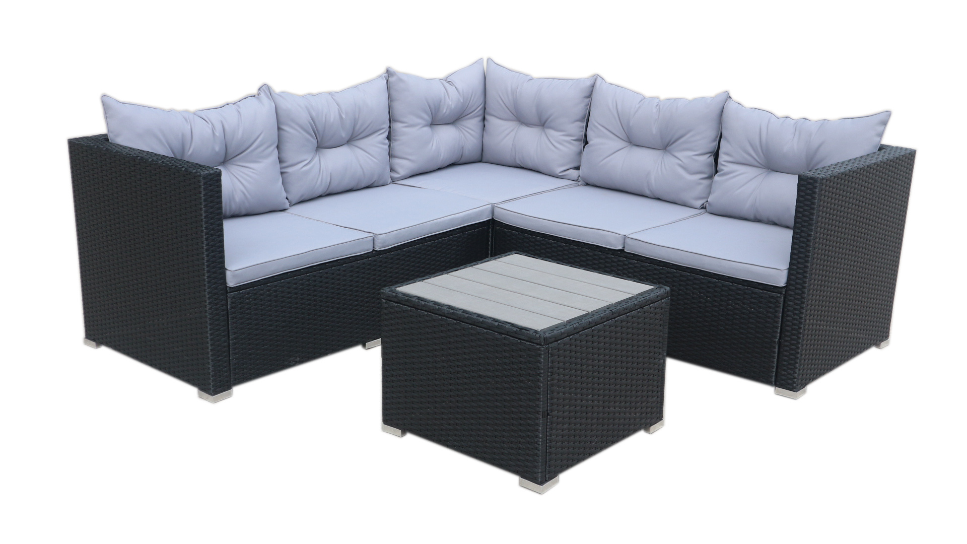 HIGH QUALITY CHEAP PRICE PE RATTAN WICKER  OUTDOOR GADERN FURNITURE SOFA CORNER SET