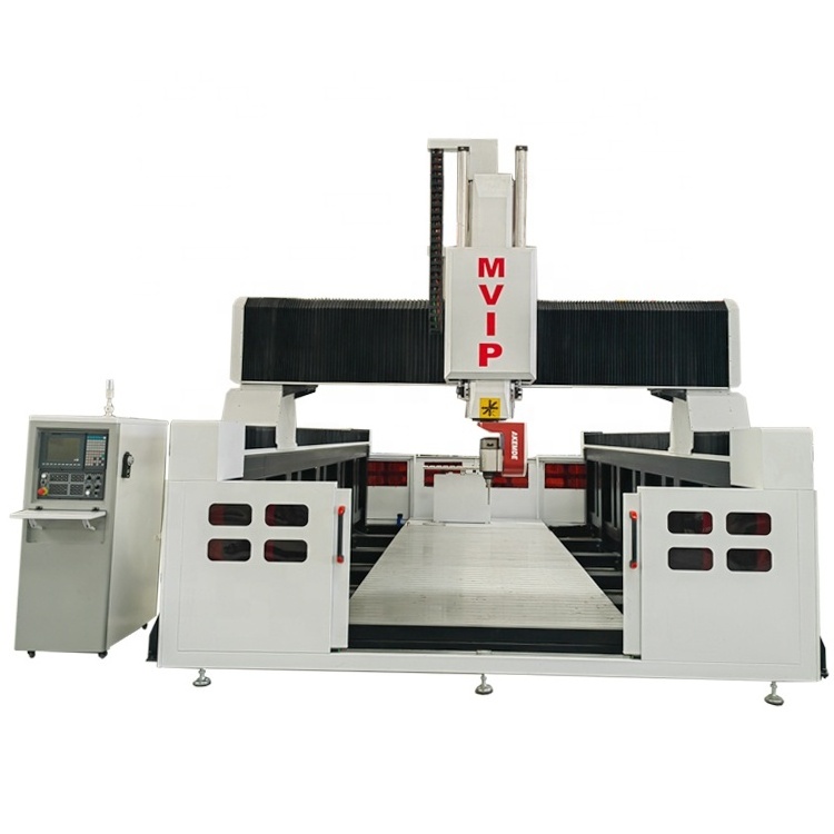 Large size cnc 5 axis router 3d wood foam styrofoam sculpture boat car surfboard carving machine