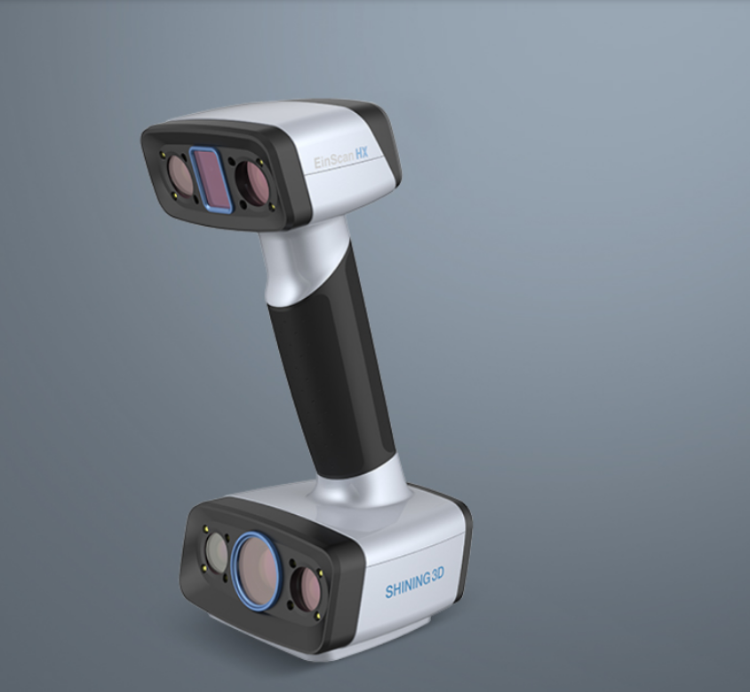 High accuracy handheld 3d laser scanner einscan HX  for reversal engineering design popular use in machinery industry