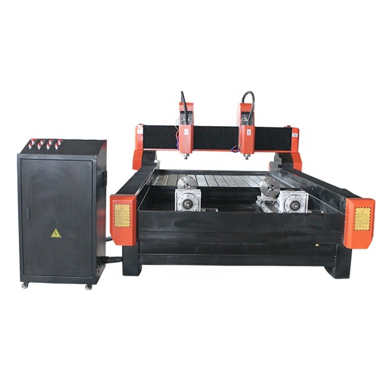 Double head stone engraving machine marble granite engraving machine tombstone relief stone machinery