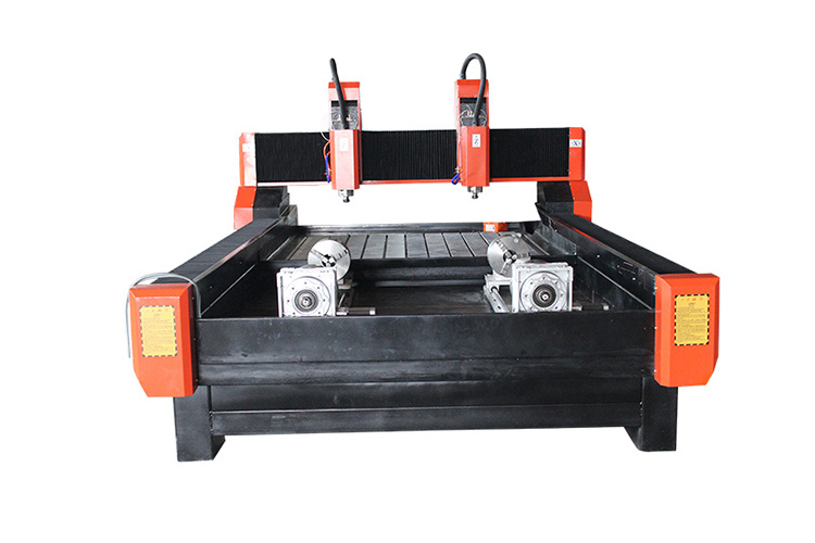 Double head stone engraving machine marble granite engraving machine tombstone relief stone machinery