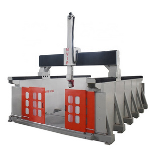 Jinan Mingpu 15kW or 17kW Spindle 5 Axis Wood Foam 3D Mould Making Machine 5 Axis ATC CNC Router Machine