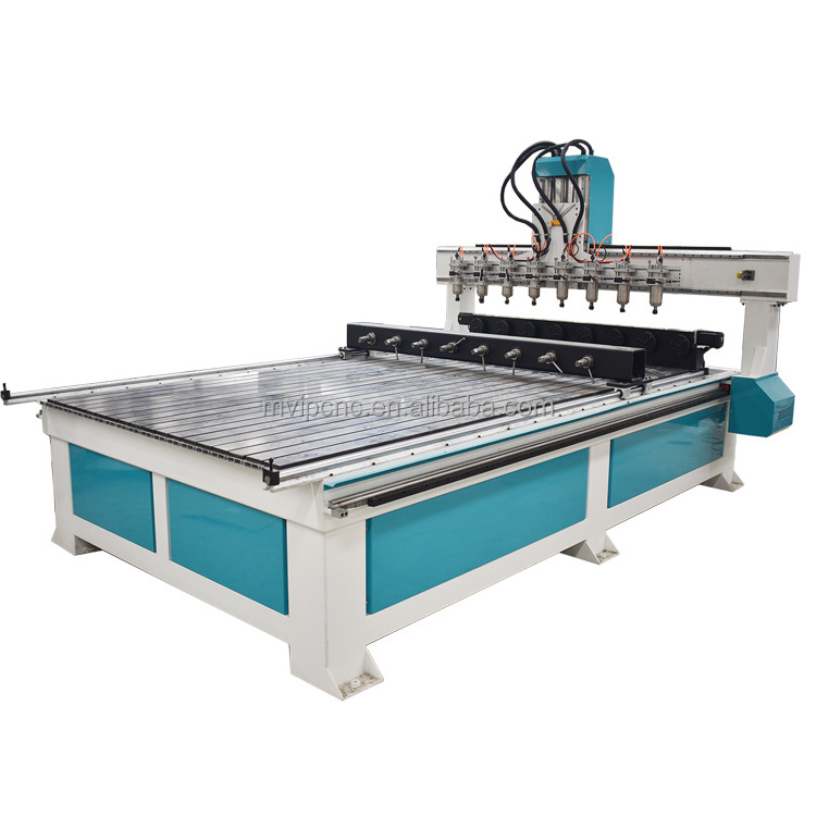 High production 4axis wood carving machine multi heads wood cnc router  and  rotary carpentry machines