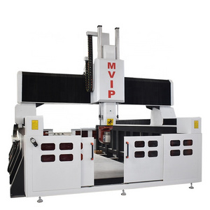 Large size cnc 5 axis router 3d wood foam styrofoam sculpture boat car surfboard carving machine