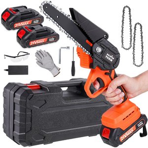 CS03 Hot sale Garden Tool OEM 4/6 inch Battery lithium Chainsaw Portable Cordless Mini electric chainsaw