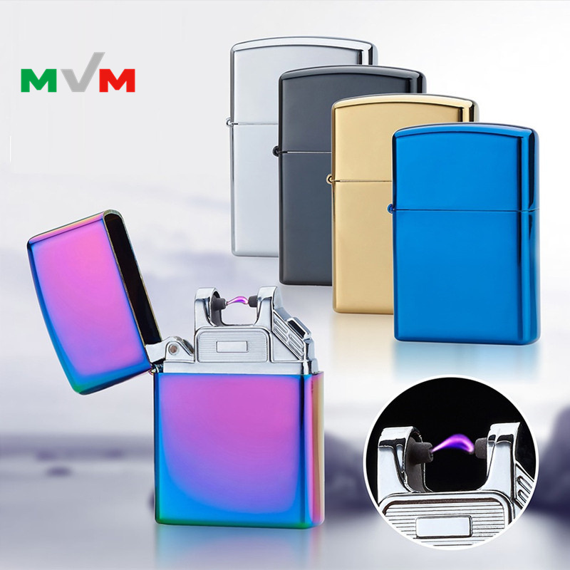 MLT31 Custom Arc lighter Pulsed Slim Windproof Cigarette Cigar Lighter Electronics USB Novelty Lighter For Smoking