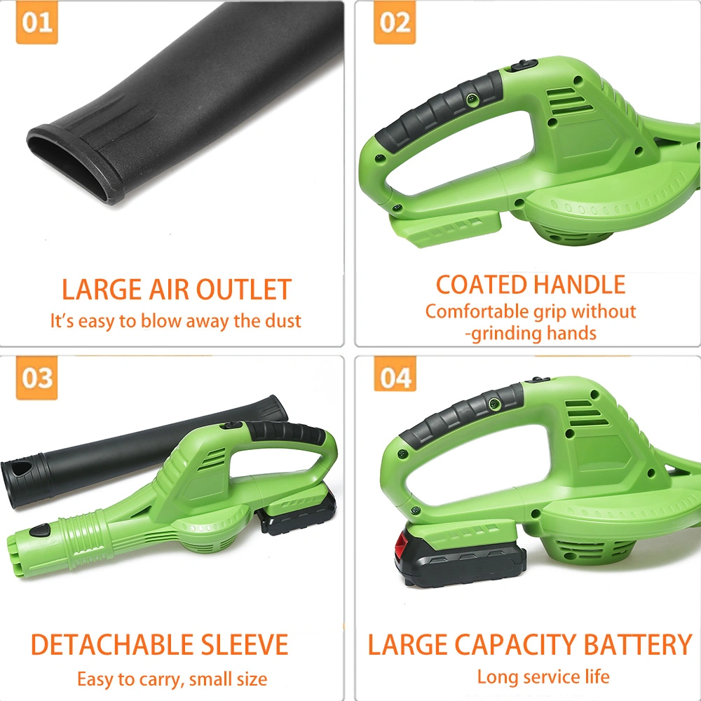 Popular Market Garden Tools 18000RPM Battery Power Cordless Electric Air Blower Leaf Blower