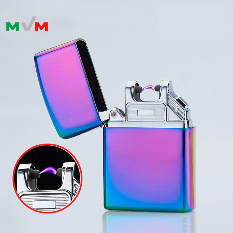 MLT31 Custom Arc lighter Pulsed Slim Windproof Cigarette Cigar Lighter Electronics USB Novelty Lighter For Smoking