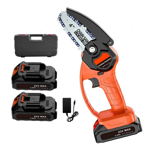 CS09 mini electric cordless chainsaw 6 inch battery power 21V wireless 4 stroke chainsaw