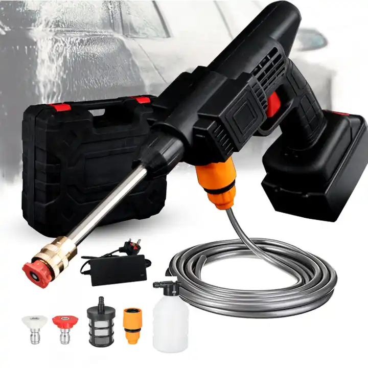 Wholesale powerful high pressure 24V lithium  wireless car washer water jet foam gun car washer