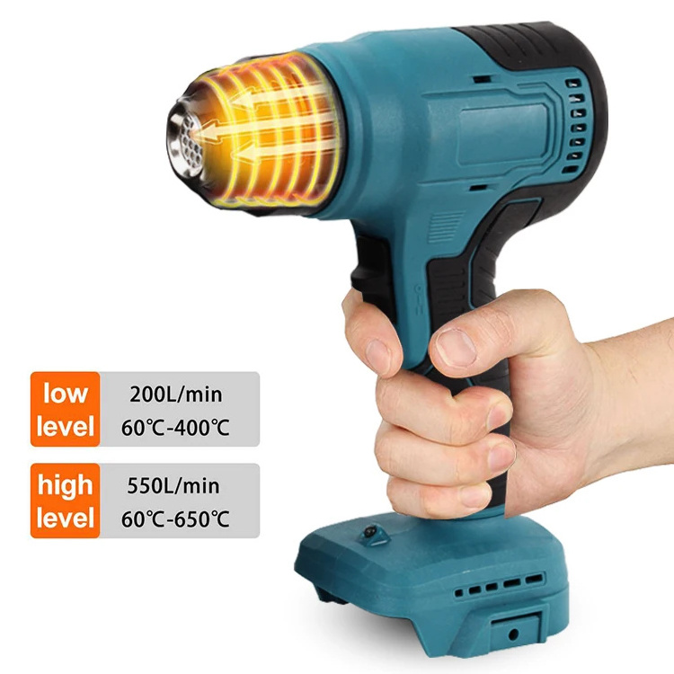 MV-HG02 21V Cordless Rechargeable Battery Heating Heat Gun Tool Fast Heating Portable Hot Air Gun