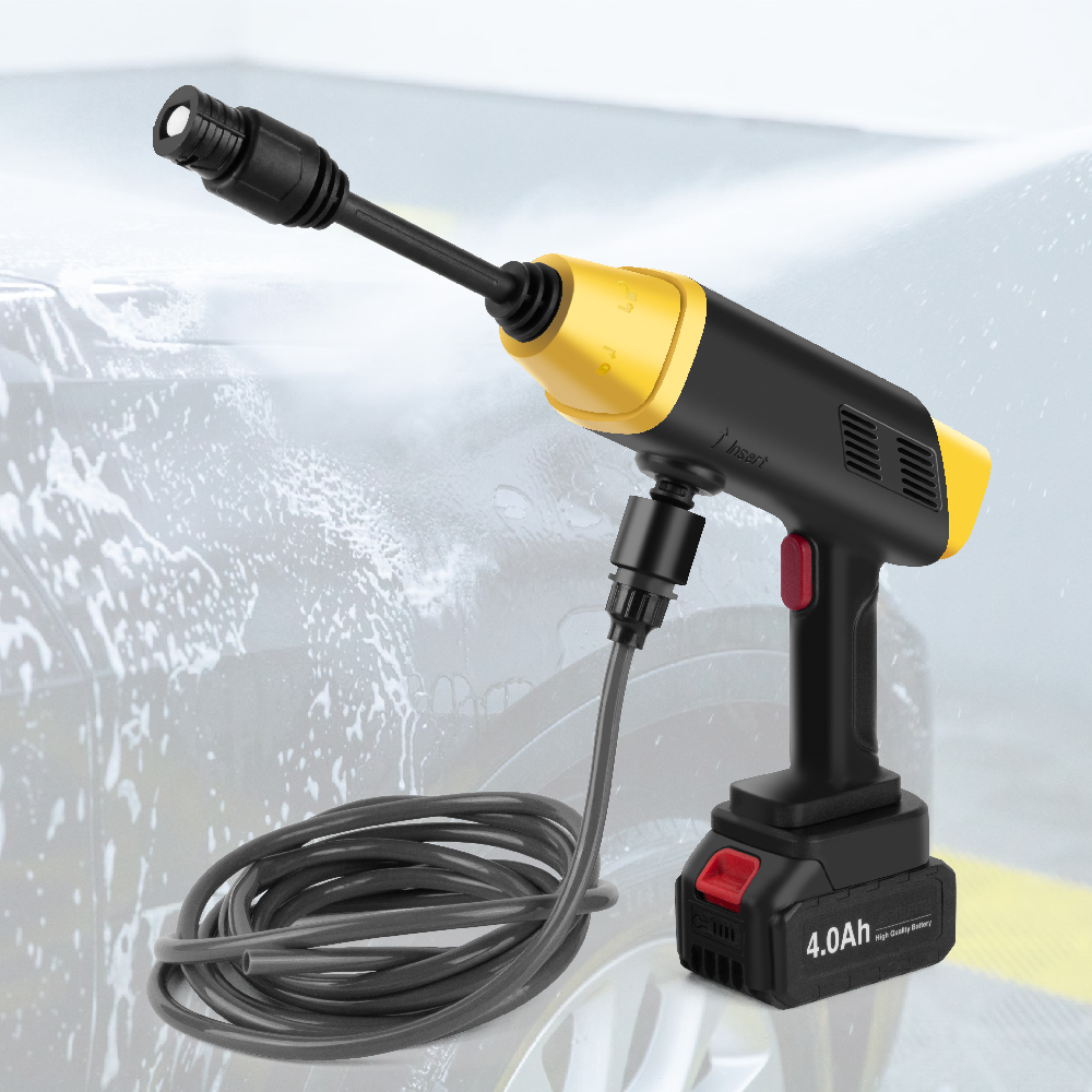 21V Electric Car Washer Gun Wireless High Pressure Cleaner Foam Multi-function Nozzle Portable Car Wash Garden Spray