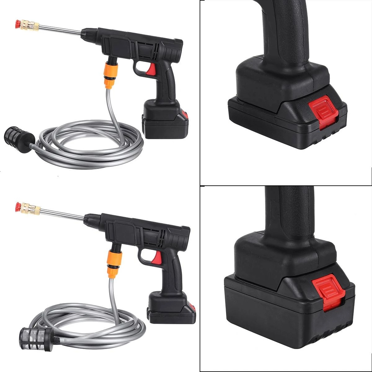 Hot Sale Wireless High Pressure Car Wash Washer Gun 20000mah Foam Generator Water Gun Spray Cleaner for Makita 18V Battery