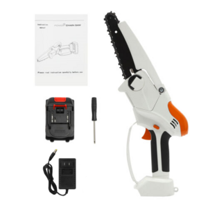 Mini Chainsaw Cordless Battery Chain Saws 6-Inch Handheld Chainsaw Rechargeable Electric Mini Chainsaw for Pruning Trees