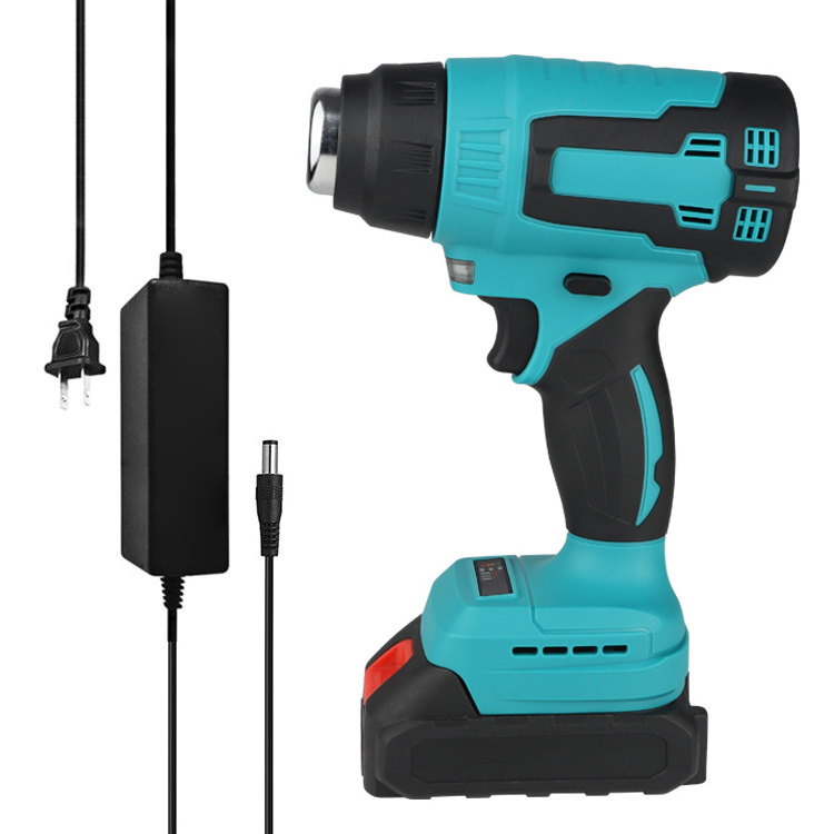 2 Temp Hot Air Blow Gun 550 Degrees Mini Li-ion Cordless Soldering Heater Gun Shrink Wrap Heat Gun