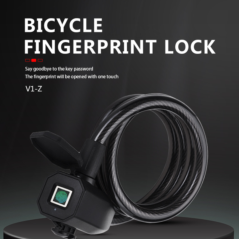 Hot Keyless smart bicycle lock fingerprint chain bicycle smart lock anti-theft electric fingerprint bike lock