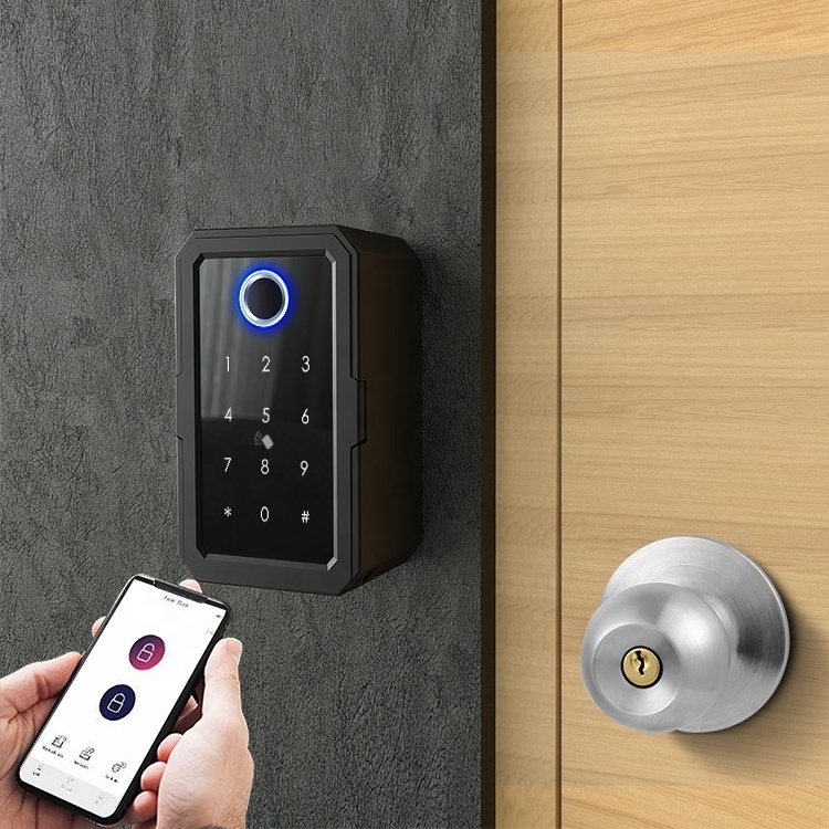 China Waterproof Keyless Entry Keybox Password Card TTLOCK TUYA BLE APP intelligent door lock magnetic home car smart key box