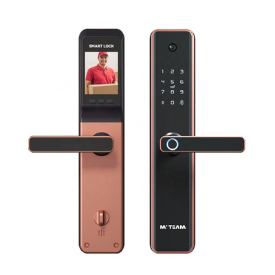 Antitheft cerradura inteligente smart camera lock front door digital fingerprint electronic smart wifi door lock with camera