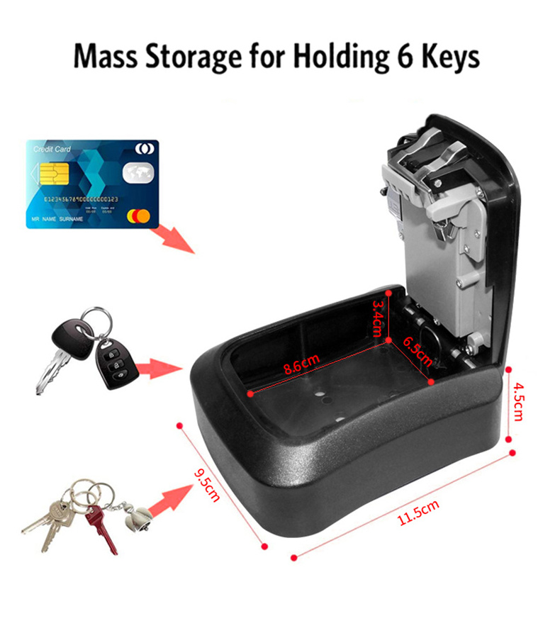 Waterproof Keyless Entry Keybox Password TTLOCK TUYA APP intelligent door lock magnetic home car smart key box