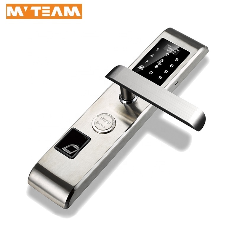 New Mortise Commercial Exterior Entry Door Locks and Handles Fingerprint Main Door Locks