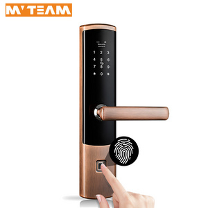 Smart Lock 2019 Commercial Biometric Hotel Finger Print  Safe Digital Door Lock Home with Keys,  Optional Pull or Push Handle