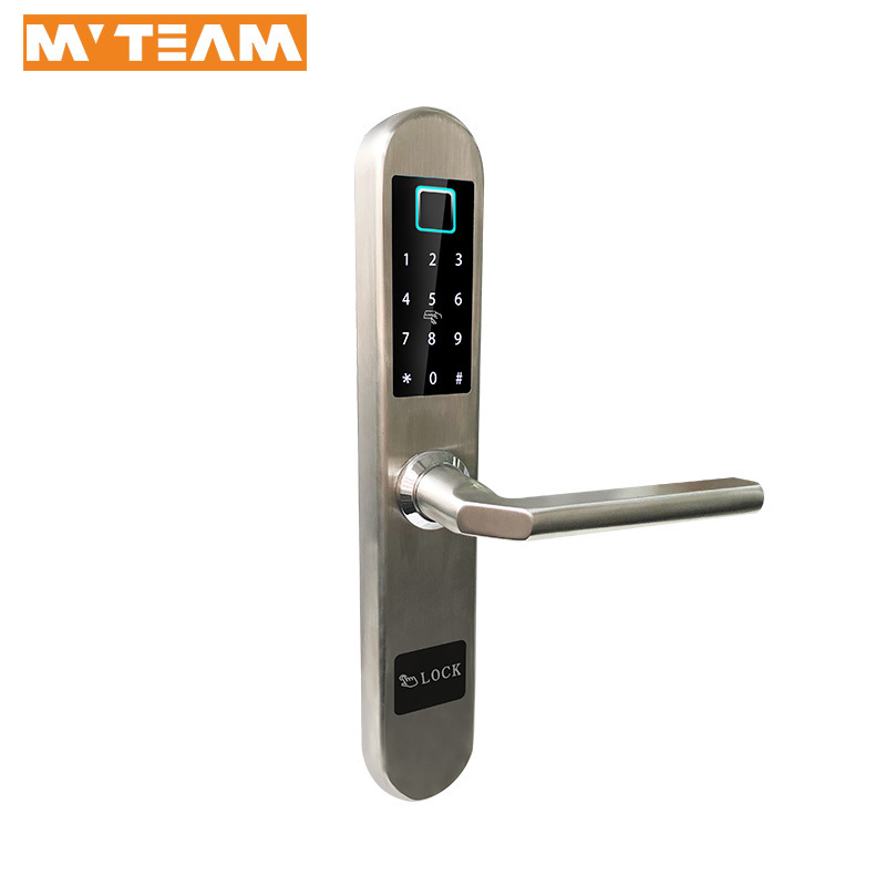 Outdoor Waterproof Antifreeze Door Lock Smart Fingerprint Password Sliding Door Lock For Aluminium Glass/Garage Door