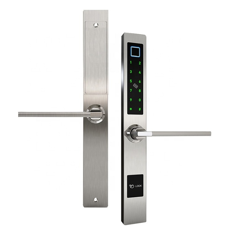 Waterproof WiFi TTLock APP Remote Unlock Smart Slide Door Digital Lock Code Fingerprint Electric Sliding Glass Wooden Door Lock