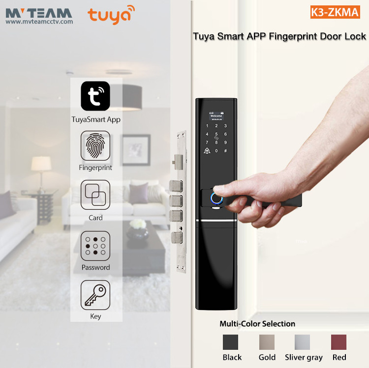 Commercial Keyless Entry Digital Advanced Security Door Lock With Built-in Doorbell And Door Lock Management System