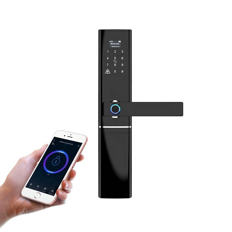 Commercial Keyless Entry Digital Advanced Security Door Lock With Built-in Doorbell And Door Lock Management System