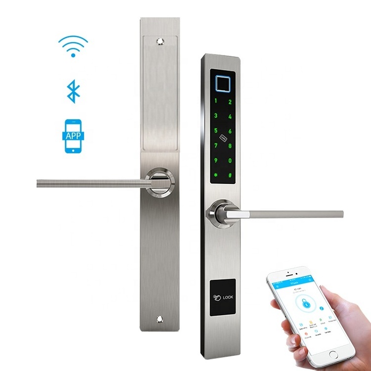 Waterproof & Antifreeze Keyless 304 One Stainless Steel The Entrance Door Hook Electronic Lock For Sliding Glass Door