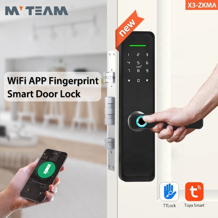 High Security Anti Theft Smart Lock Door Thumbprint Biometric Intelligent Electronic Fingerprint WiFi TTLock Tuya Door Lock