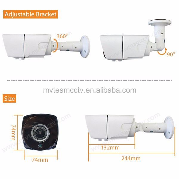 Waterproof security surveillance camere CCTV Bullet Camera Varifocal 2.8-12mm Lens Camera 2MP 4MP AHD for Wholesale