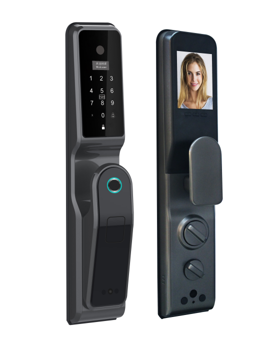 Wifi Tuya Face Recognition  Fully automatic Security Electric Digital door Lock electronic Smart Fingerprint Locks with Camera